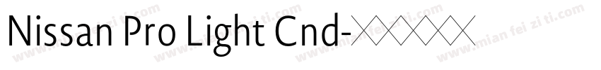 Nissan Pro Light Cnd字体转换